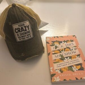 Your Crazy is Showing Trucker Hat & F**K This S**T Show Gratitude Journal NEW